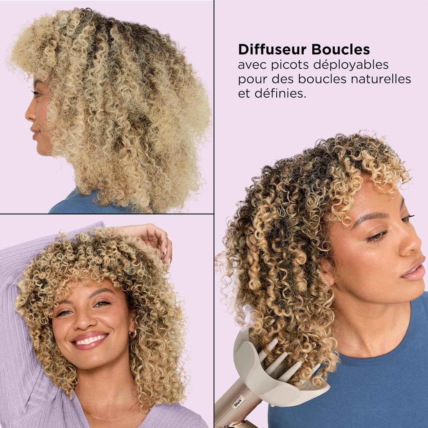 Shark FlexStyle HD446SLEU StarDust — visuel officiel 10 du styler et de ses fonctions