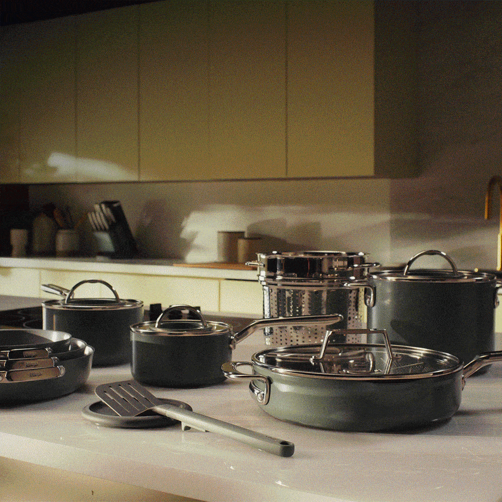 Nontoxic* cookware that won't quit on you.