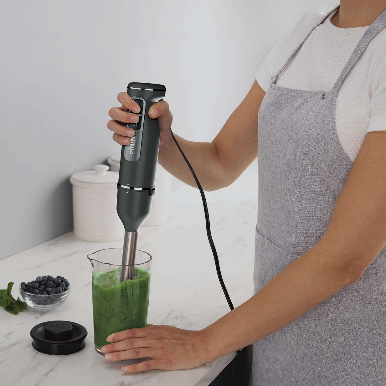 Ninja&reg; Power Duo Immersion Blender with Whisk