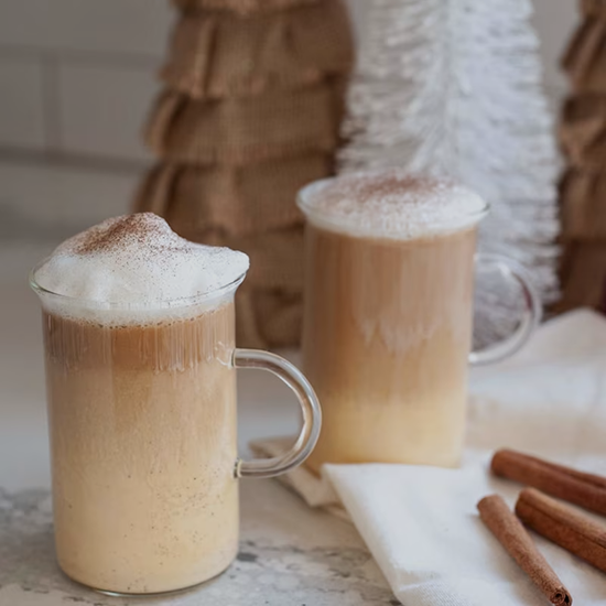 Spiced Eggnog Cappuccino