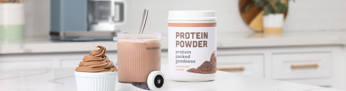 Protein powder ice cream