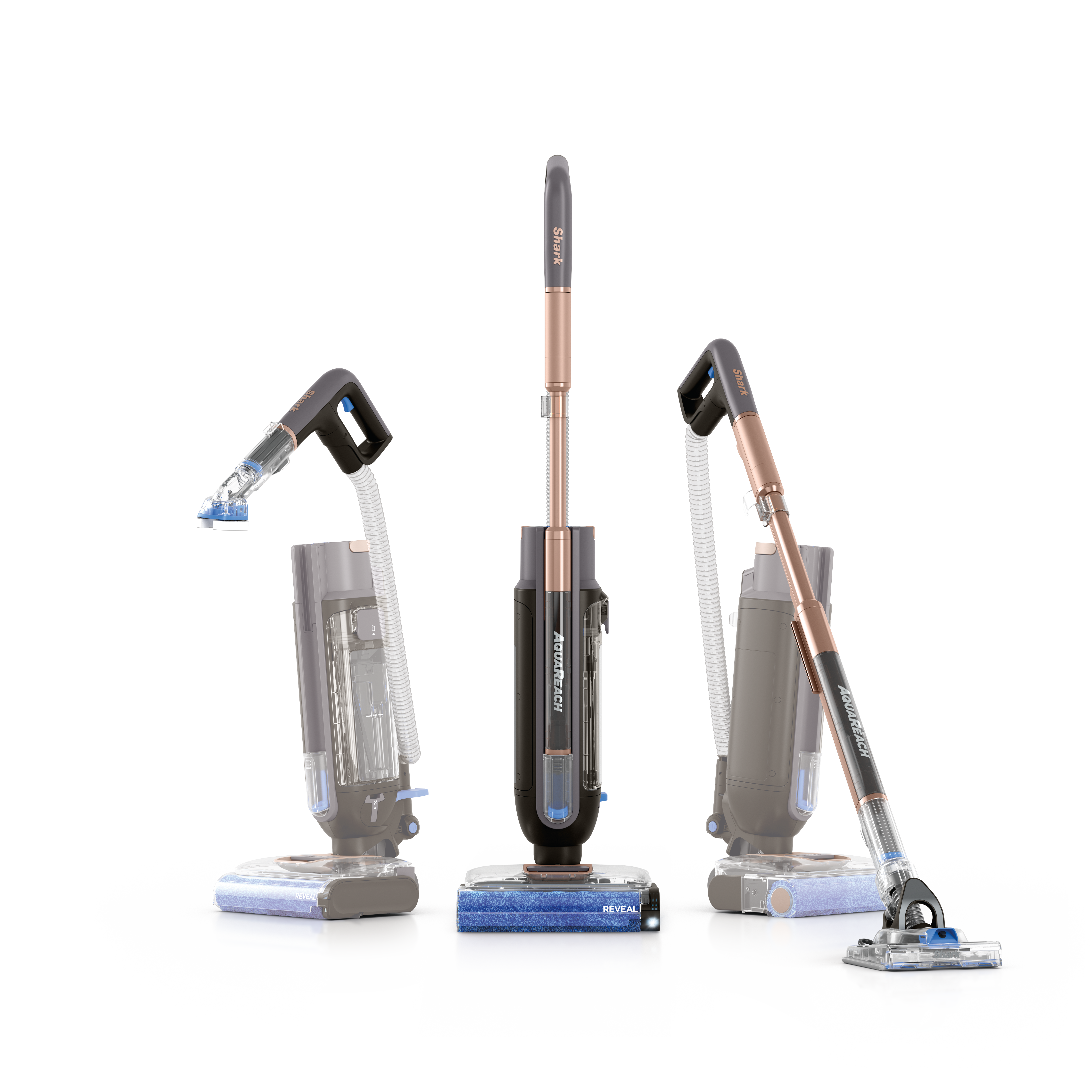 Shark Aqua Reach avec ses diff&eacute;rents embouts