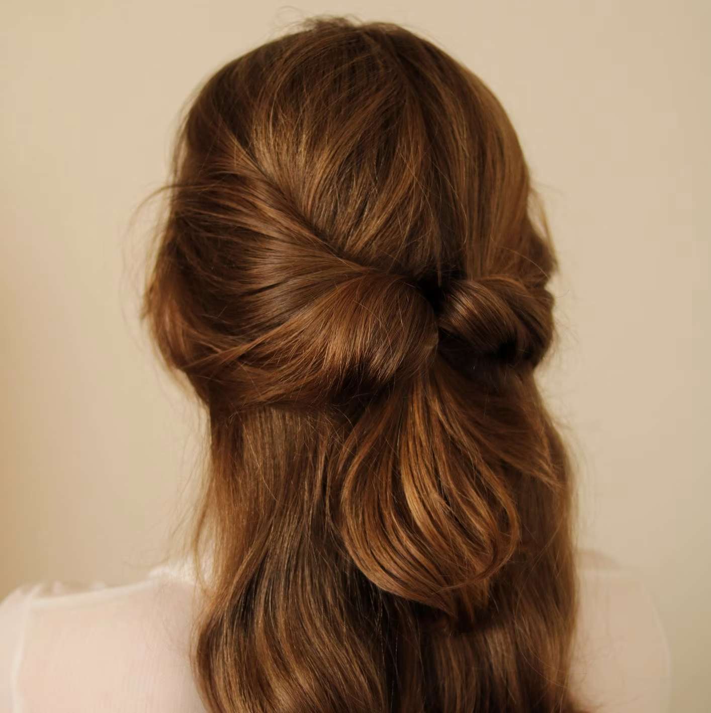 Half-Up, Half-Down for Straight Hair