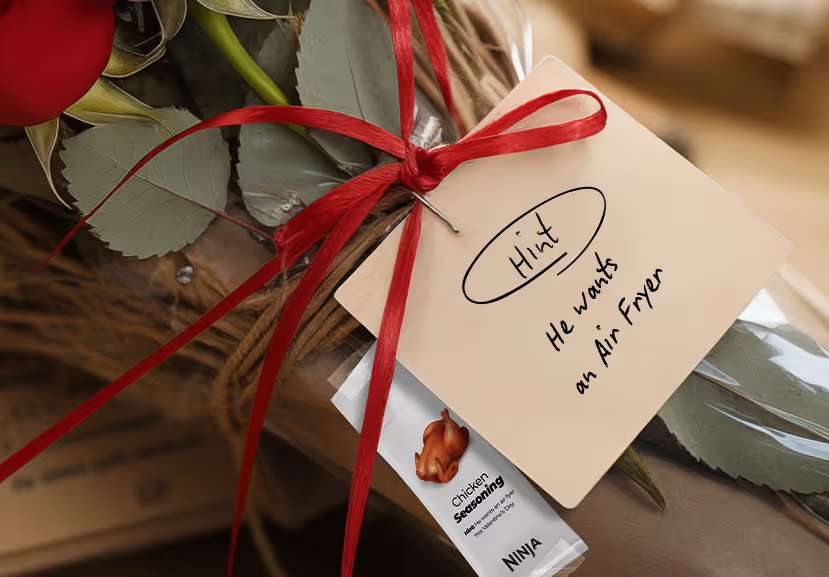 Air fryer hint on flowers