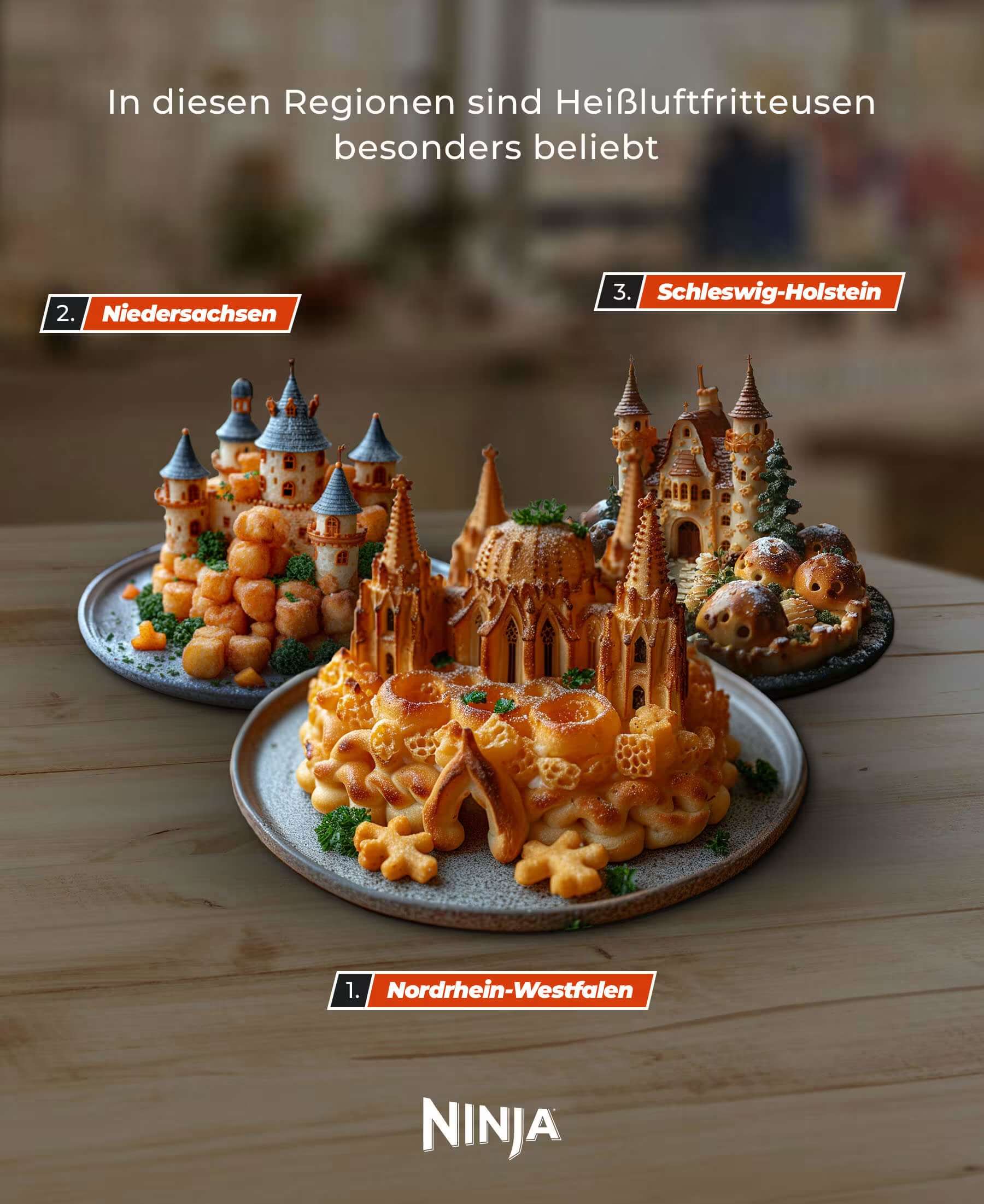 In diesen Regionen sind Hei&szlig;luftfritteusen besonders beliebt