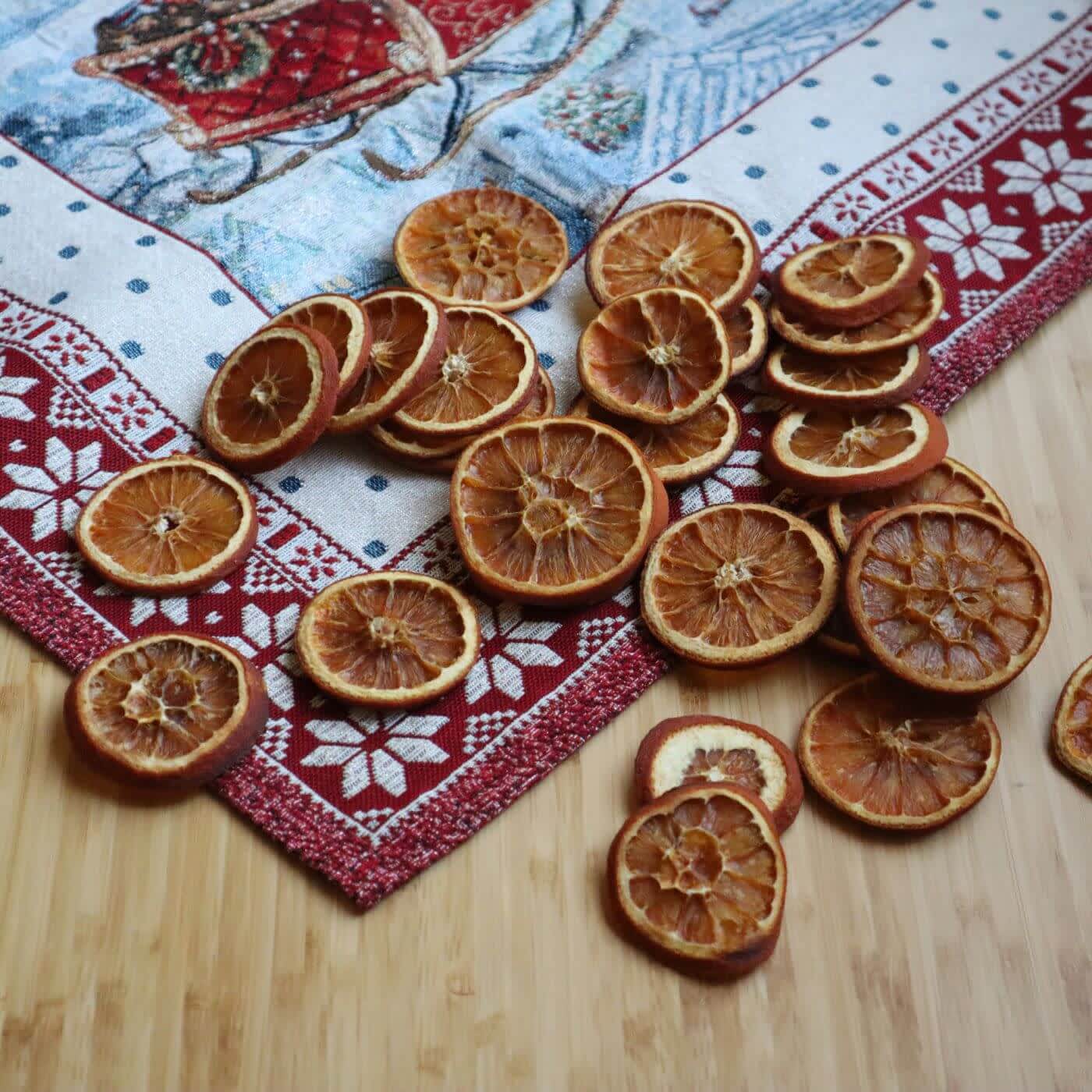 Orange slices resting