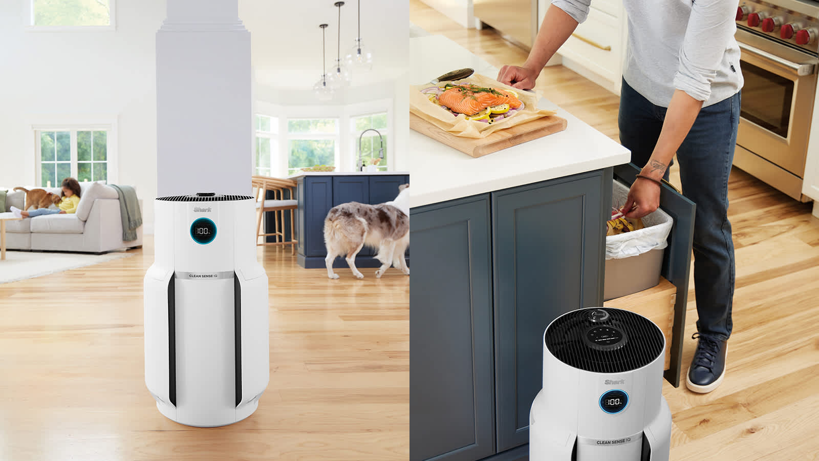 purificateur d'air dans la cuisine