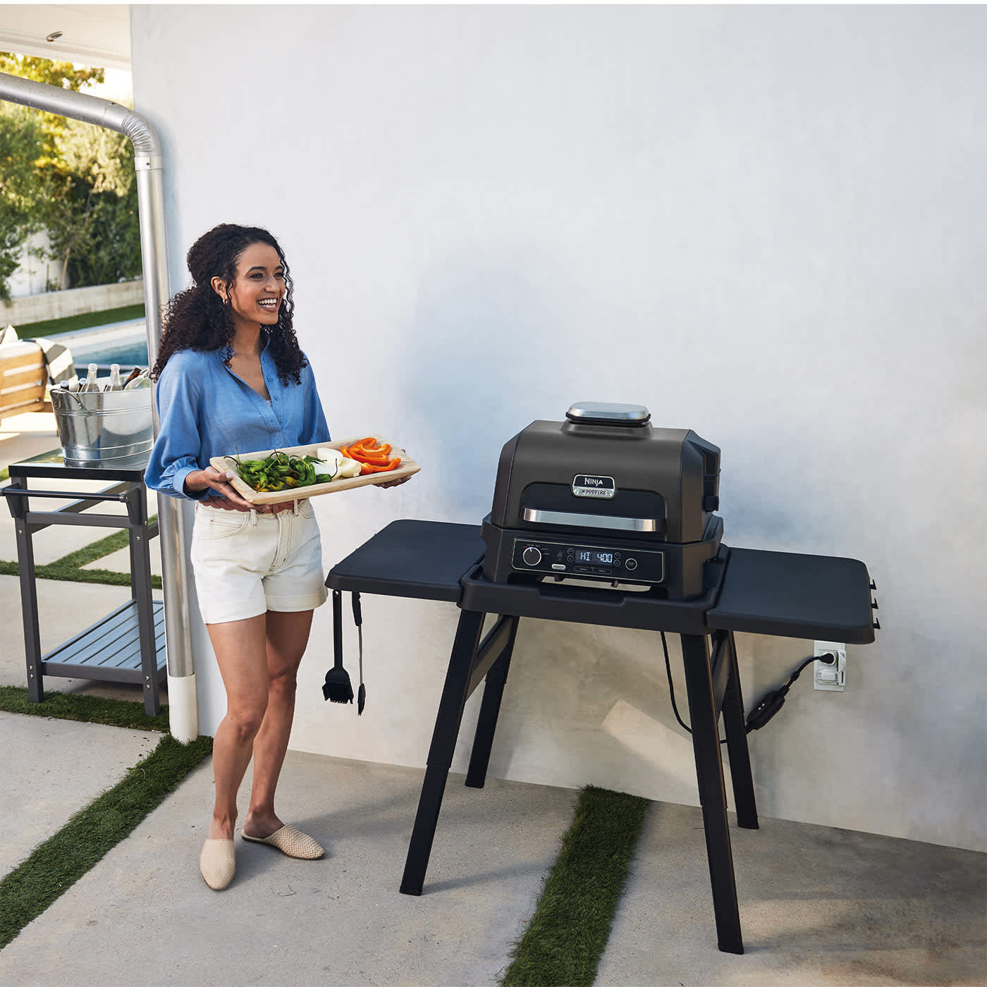 Ninja Woodfire PRO XL Electric BBQ Grill & Smoker with Smart Cook System OG850EU