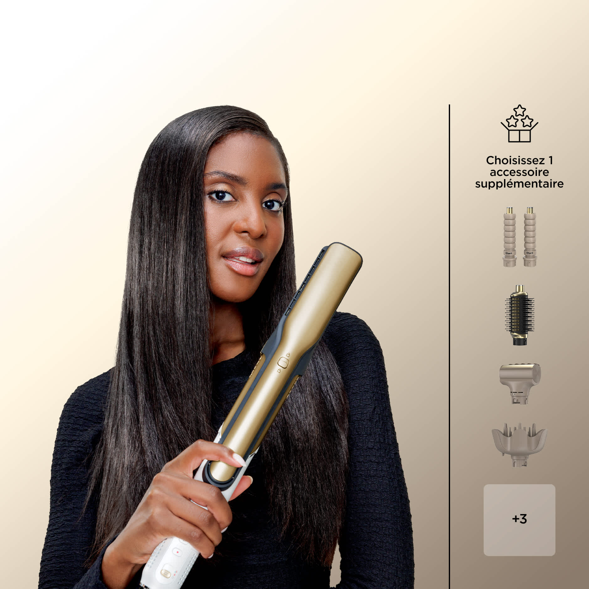 Pack sur mesure multi-styler et lisseur Glam Or