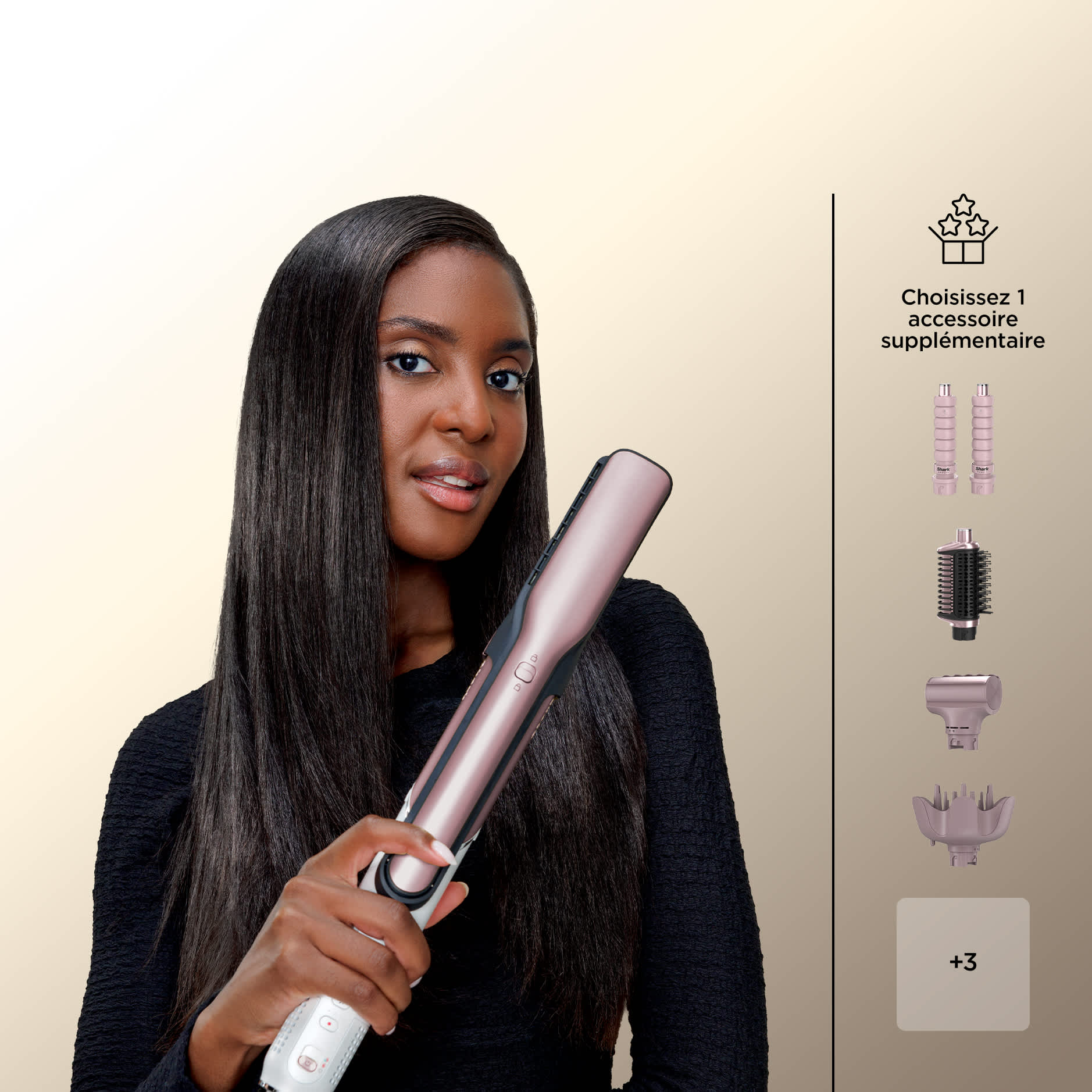 Pack sur mesure multi-styler et lisseur Glam rose