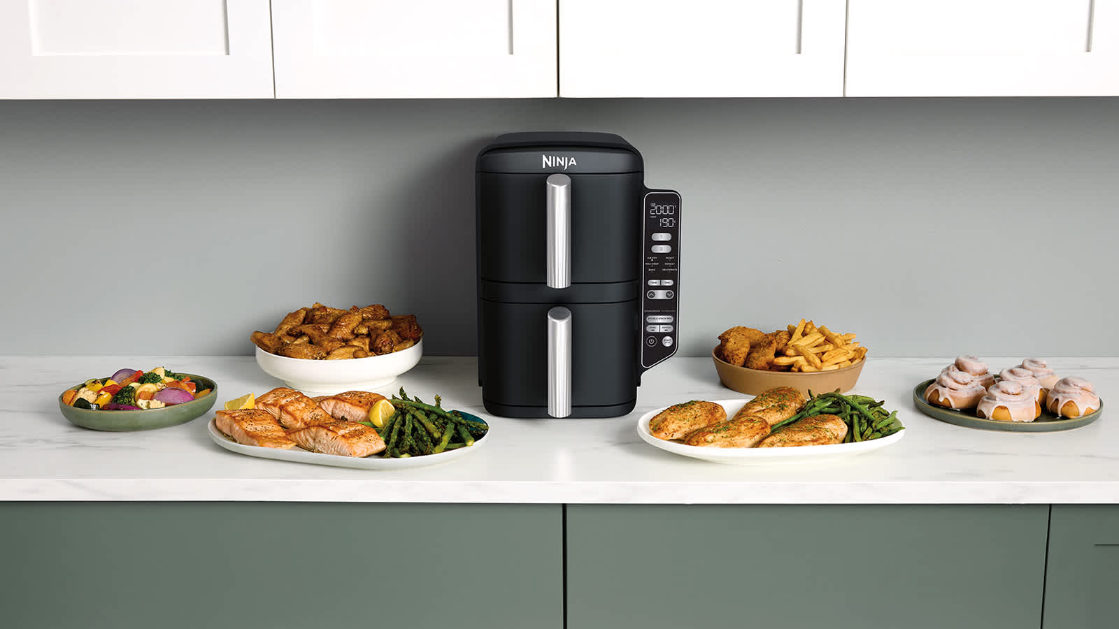 23 Accessoires Friteuse à Air Moulinex Easy Fry Dual 8.3L - Moules Silicone, Grilles, Moules Muffins, Bouteille Huile, Etc 23 Accessoires Friteuse à Air Moulinex Easy Fry Dual 8.3L - Moules Silicone, Grilles, Moules Muffins, Bouteille Huile, Etc