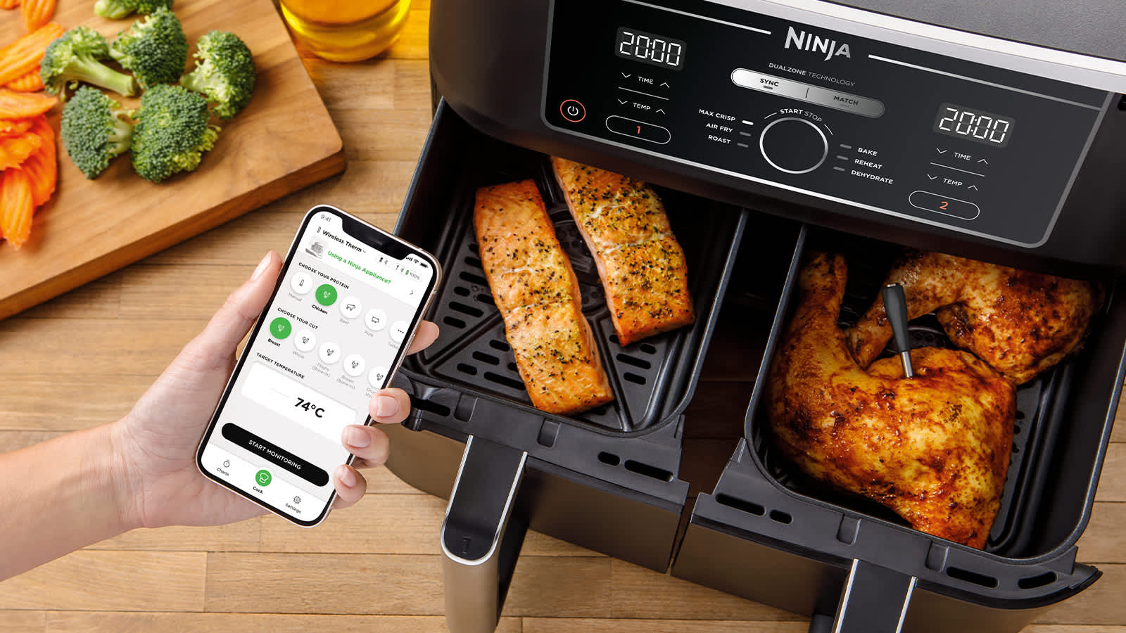 Application mobile pour la thermosonde Ninja.