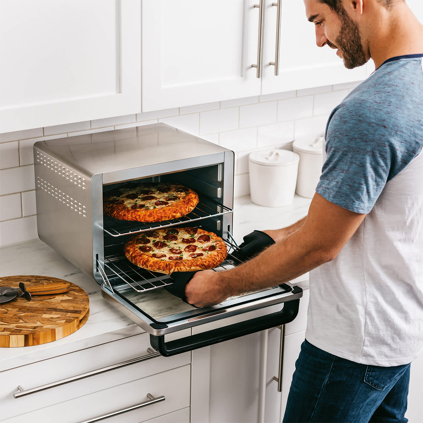 Gebackene Pizza im Ninja Foodi 10-in-1 XL Multifunktionsofen