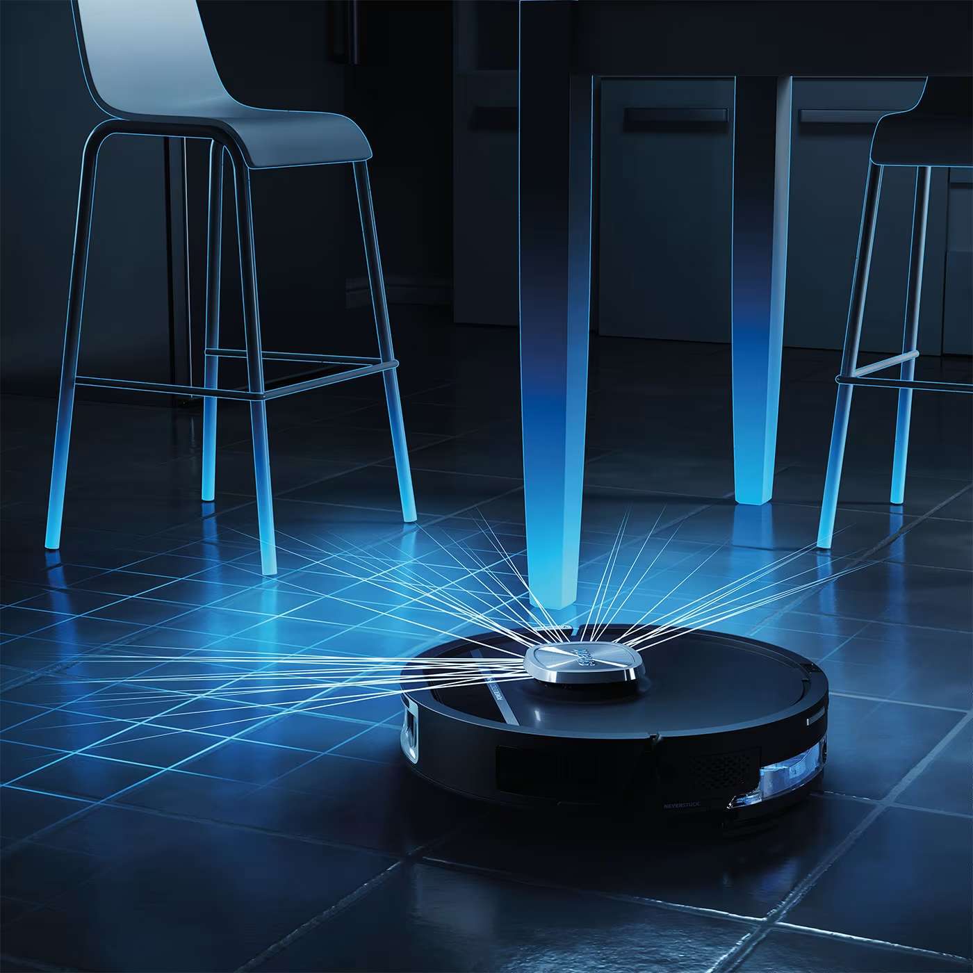 Le premier robot Shark avec lumi&egrave;re UV
