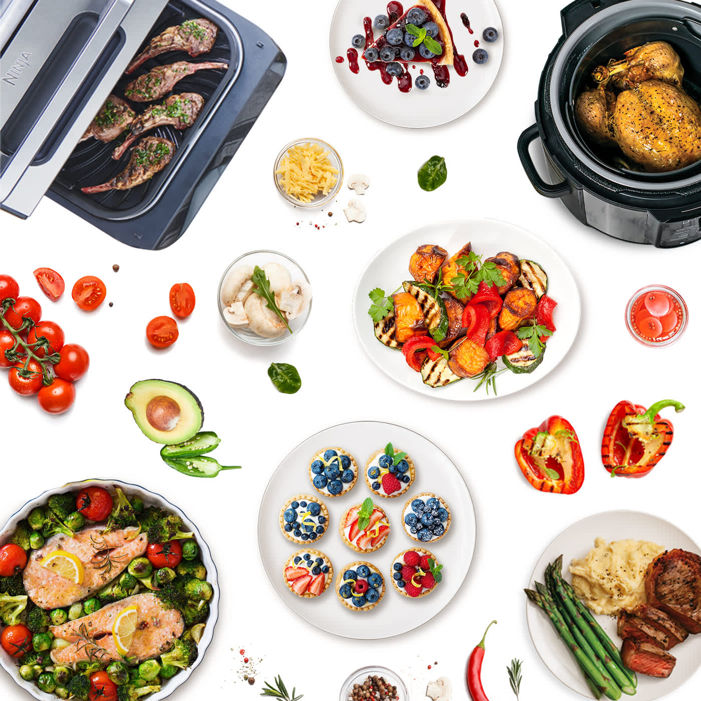 Ninja Foodi Ofen Rezepte &ndash; H&auml;hnchen, Gem&uuml;se, Kekse und weitere Gerichte in der &Uuml;bersicht.