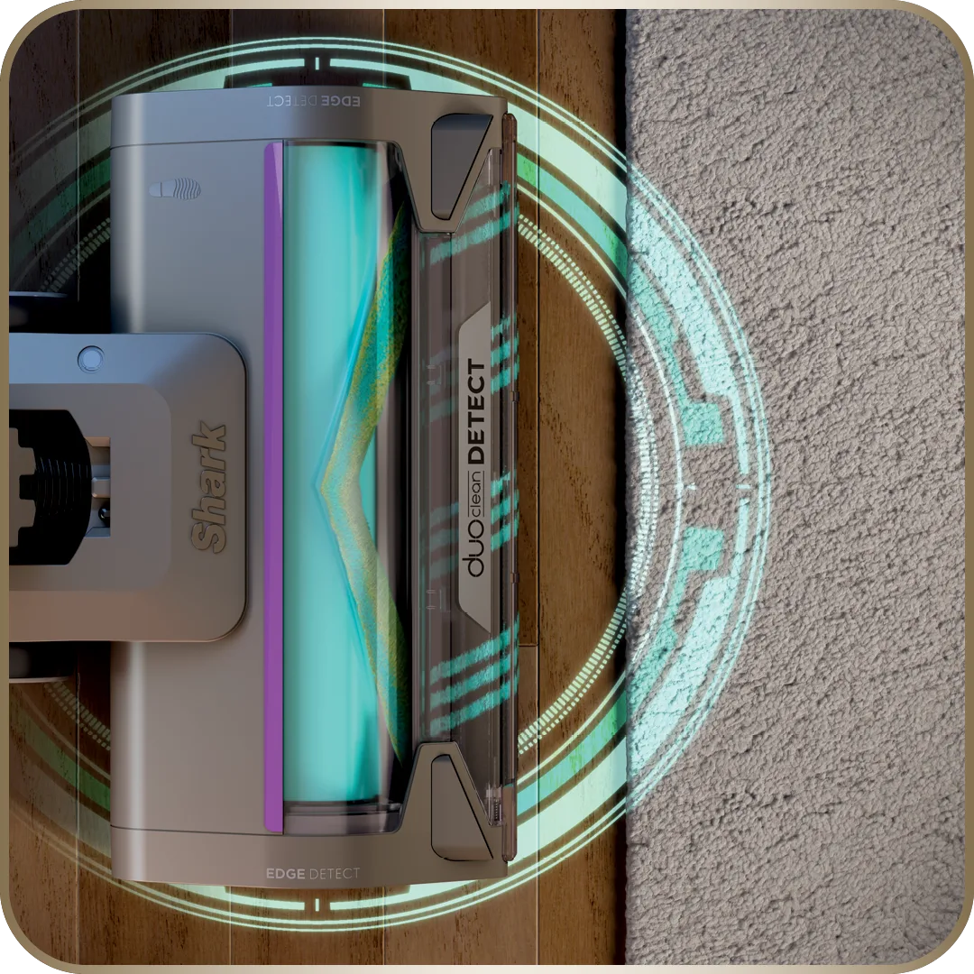 Shark DuoClean Detect erkennt automatisch den Bodentyp und passt die Saugkraft an &ndash; f&uuml;r optimale Reinigung auf jedem Untergrund