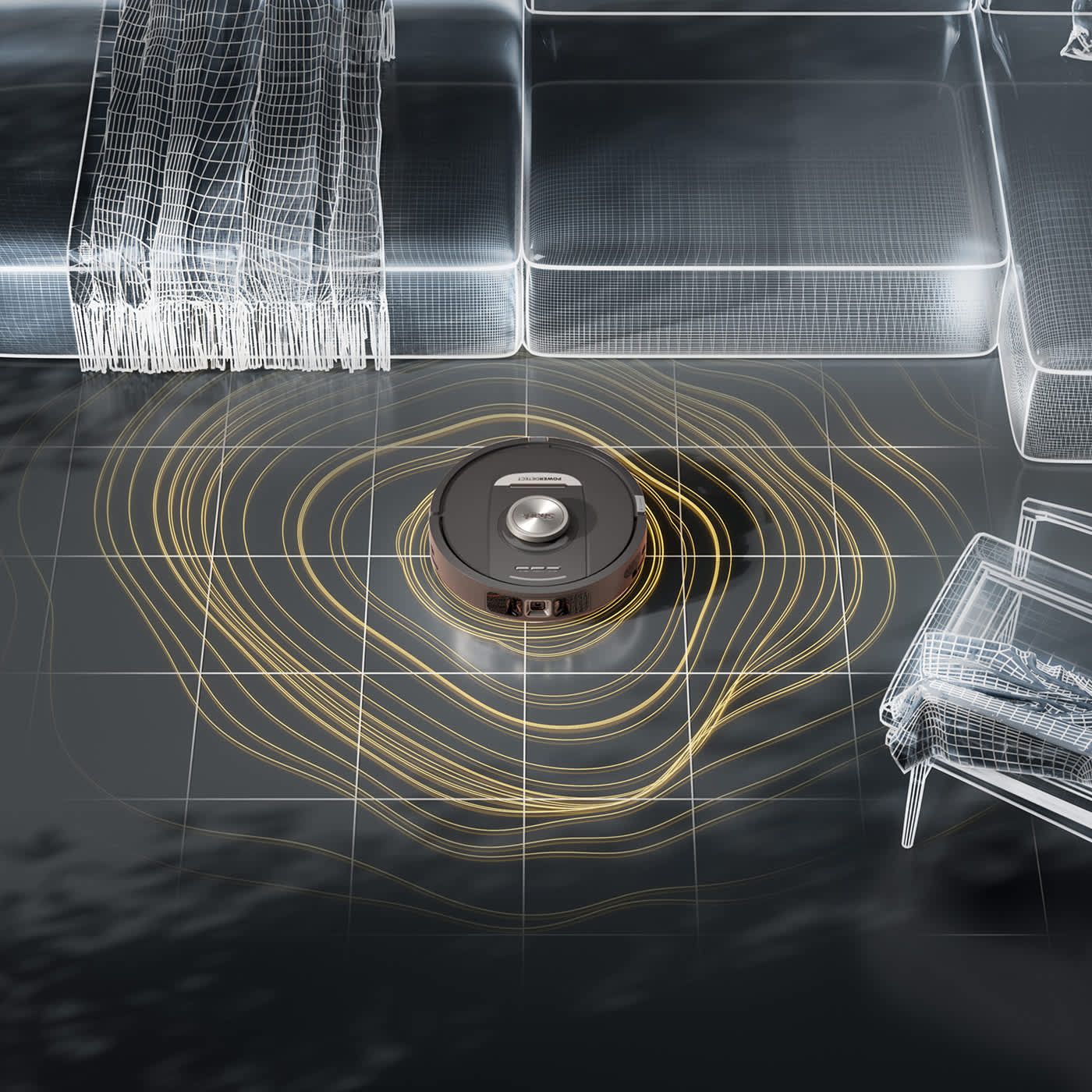 Saugroboter erkennt Schmutz mithilfe von DirtDetect