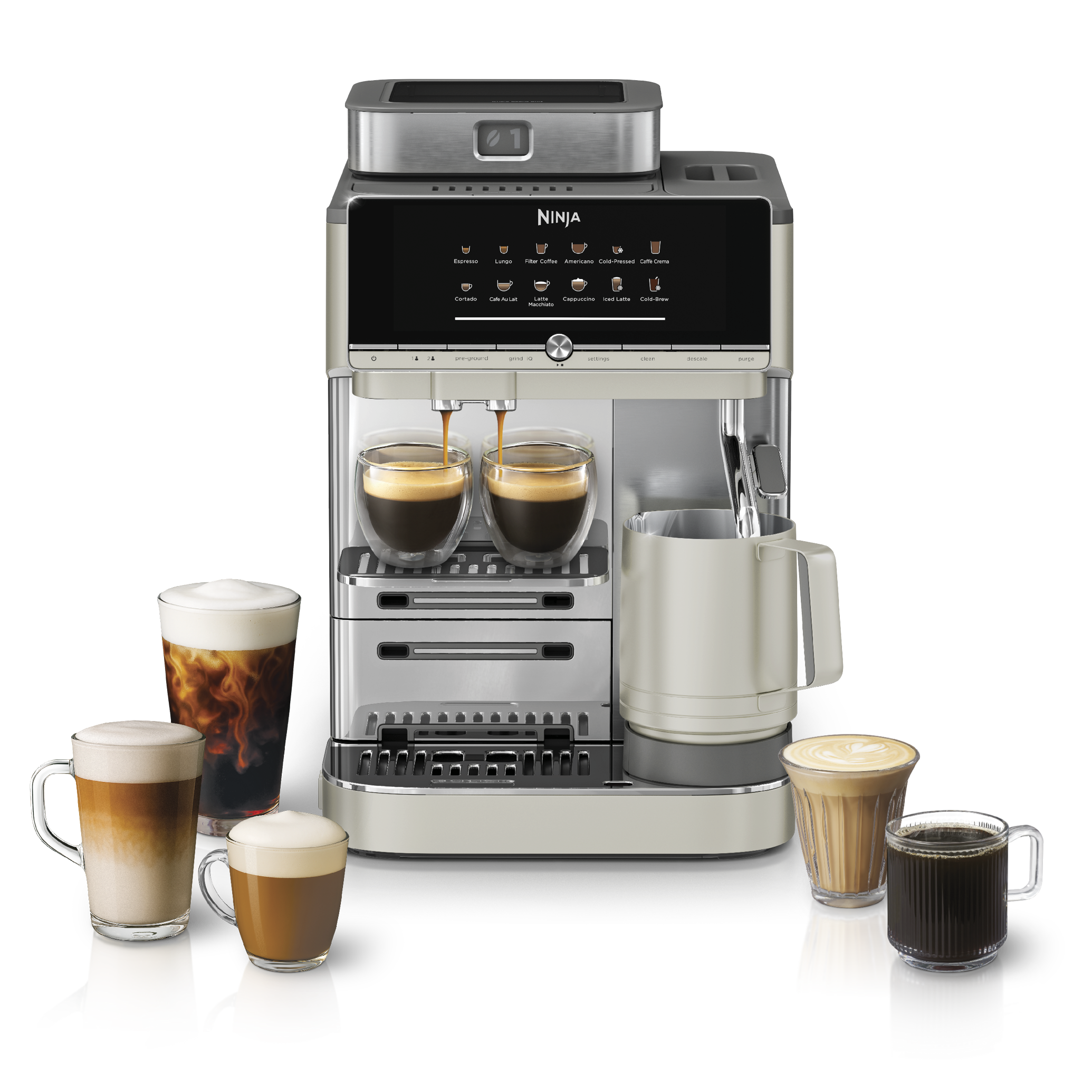 Kaffeevollautomat mit Getr&auml;nkevariationen