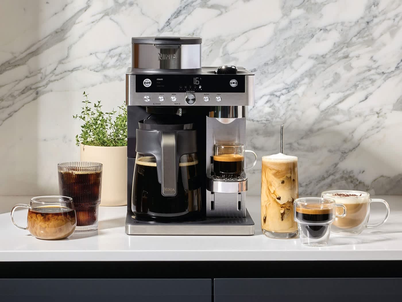 Macchine da caff&egrave; filtro e capsule Ninja Prestige DualBrew