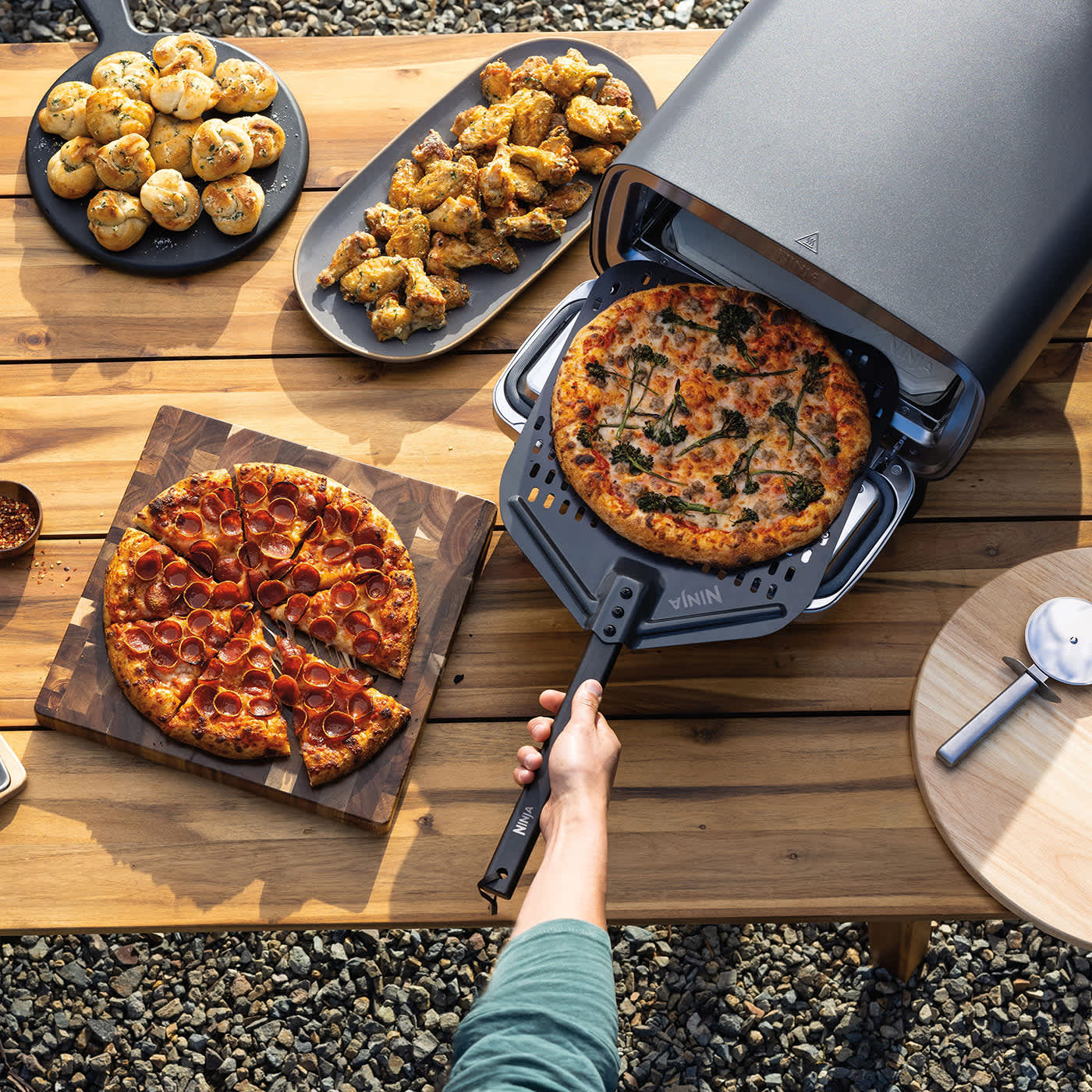 Forno elettrico per pizza e friggitrice ad aria da esterno Ninja Artisan