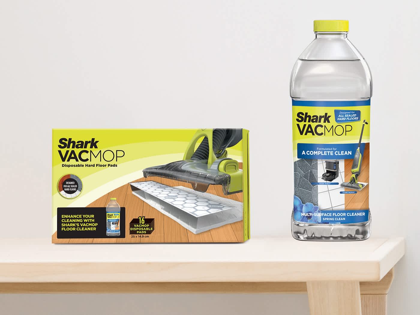 Soluzione e panni monouso per la Lavapavimenti Shark VacMop