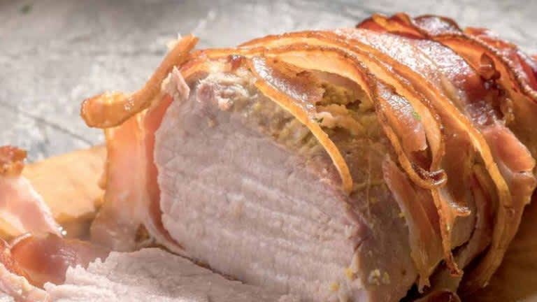 Bacon-Wrapped Pork Loin