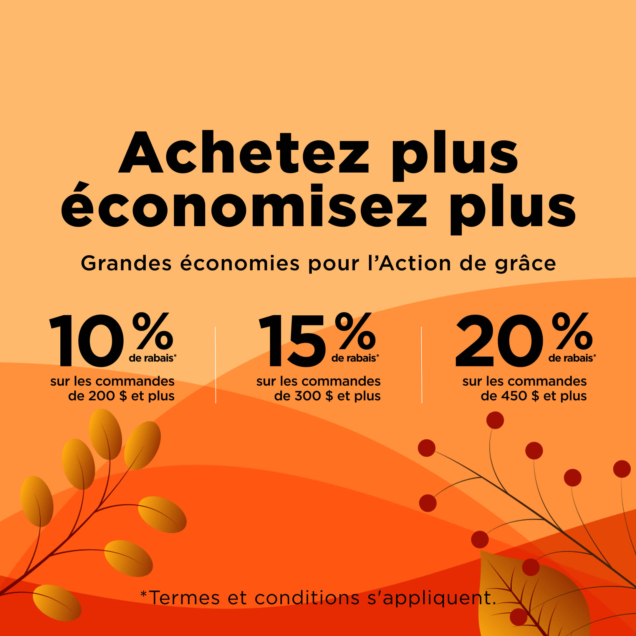 Achetez plus, Économisez plus !