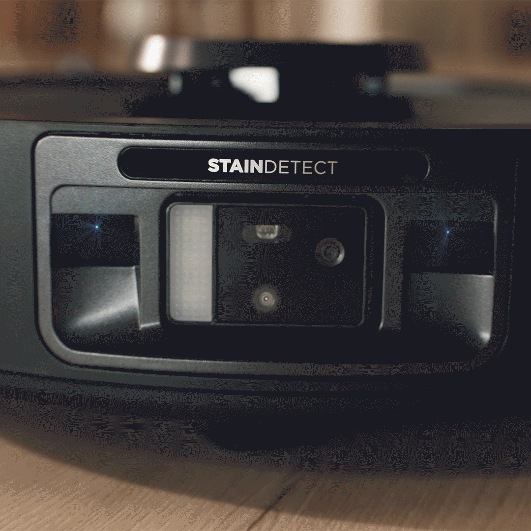 Sees invisible messes for a new level of clean.