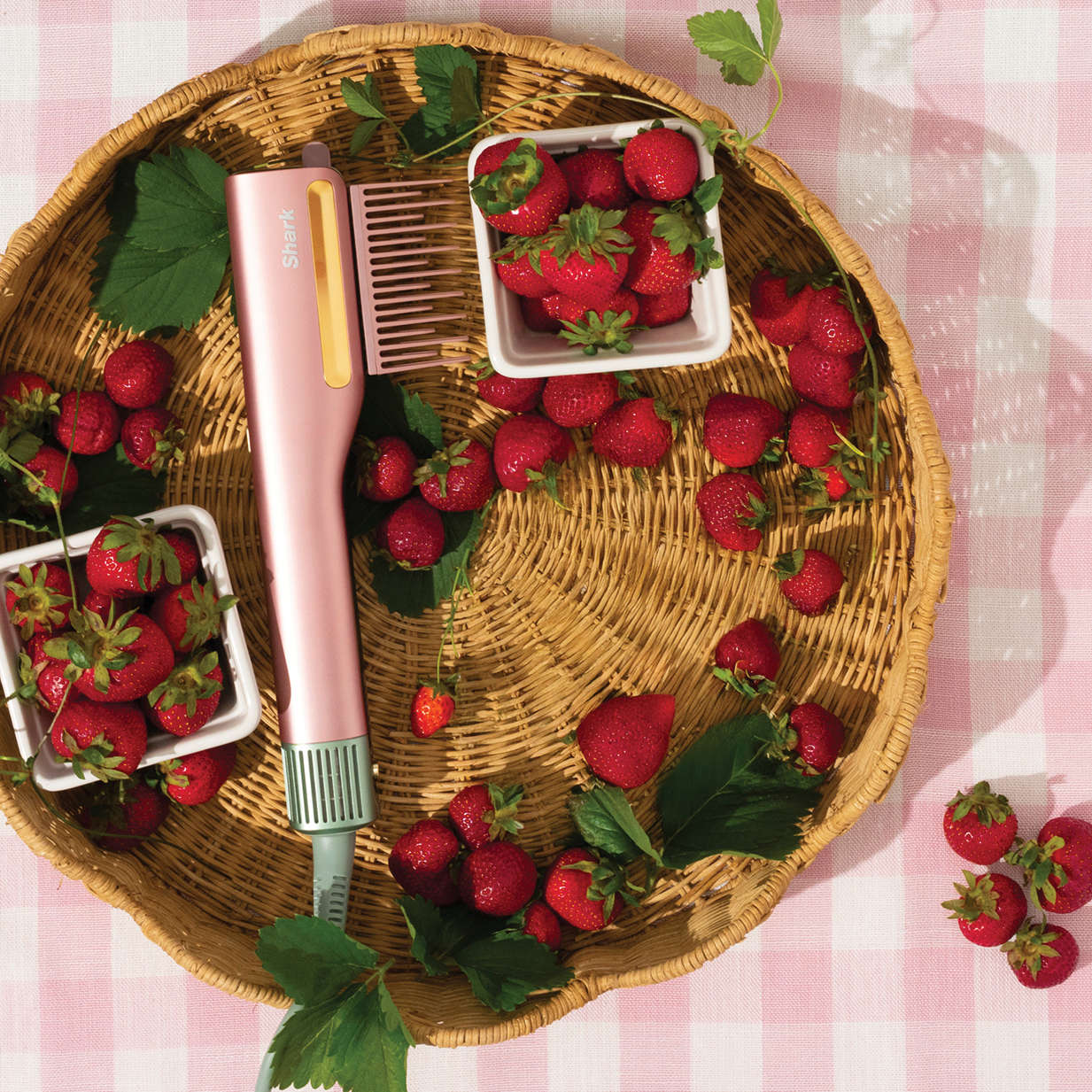 Shark SilkiPro&trade; Hair Straightener and Dryer in Strawberry Matcha