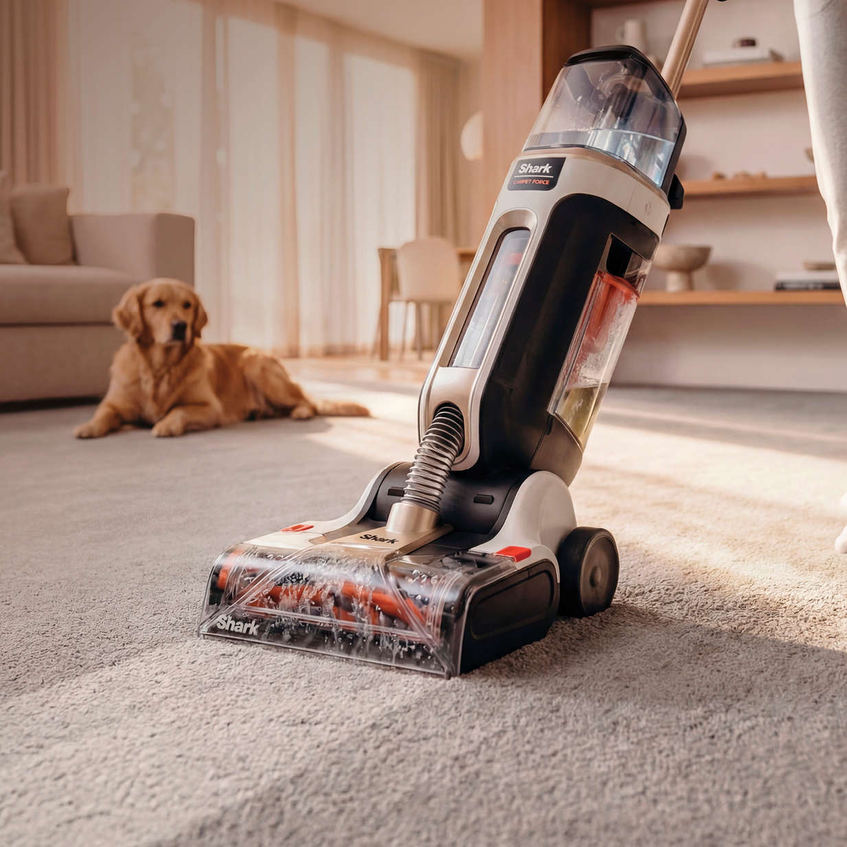 Ultra-lightweight deep carpet cleaning powerhouse