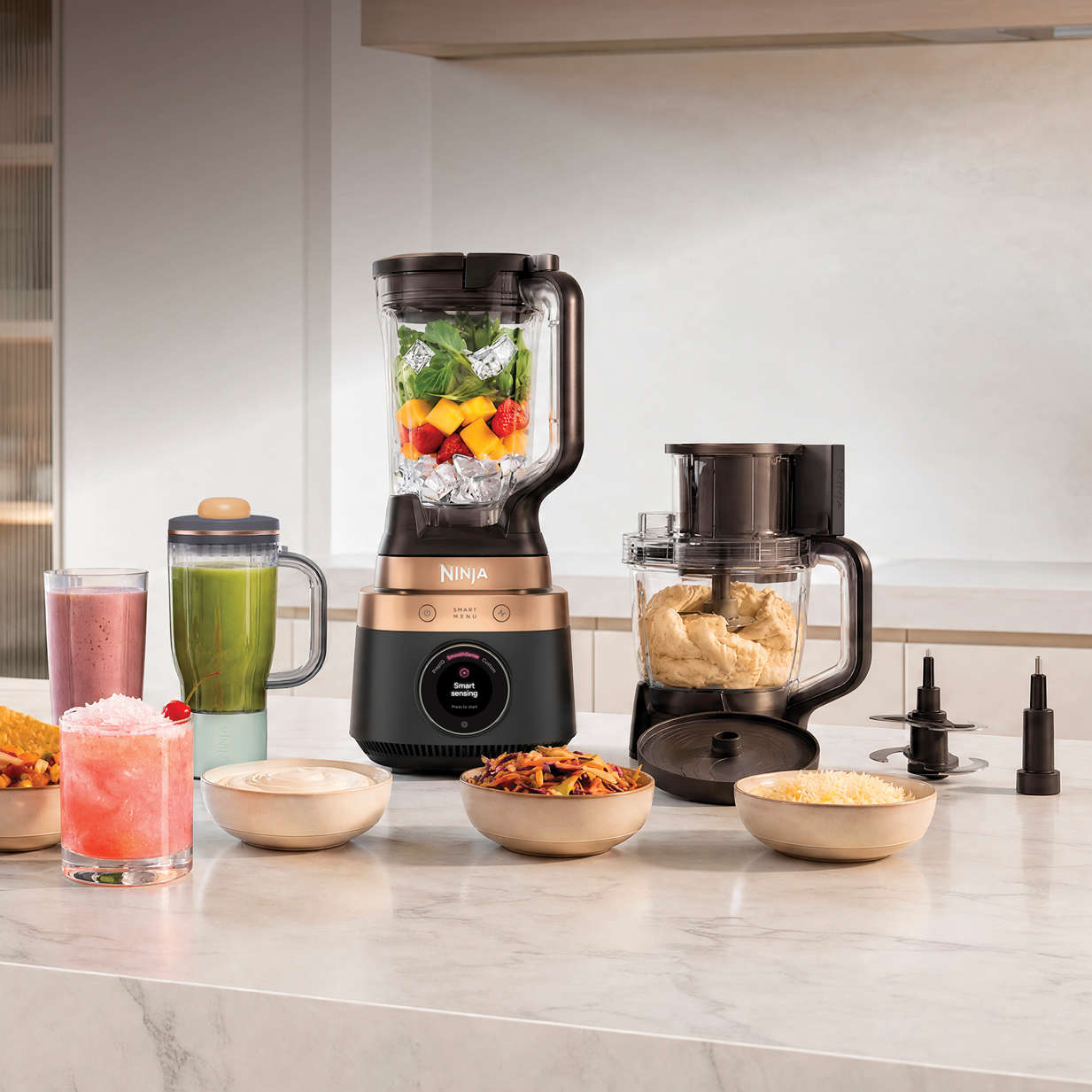 Crush every recipe with our new   4-in-1 kitchen system.