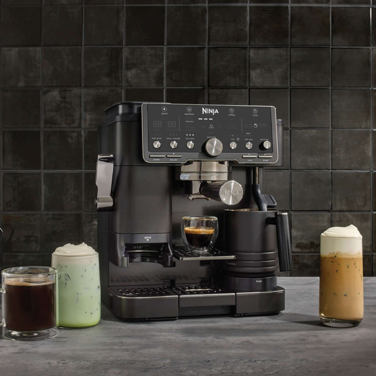 Now serving: Dark roast energy. Caf&eacute;-quality results.