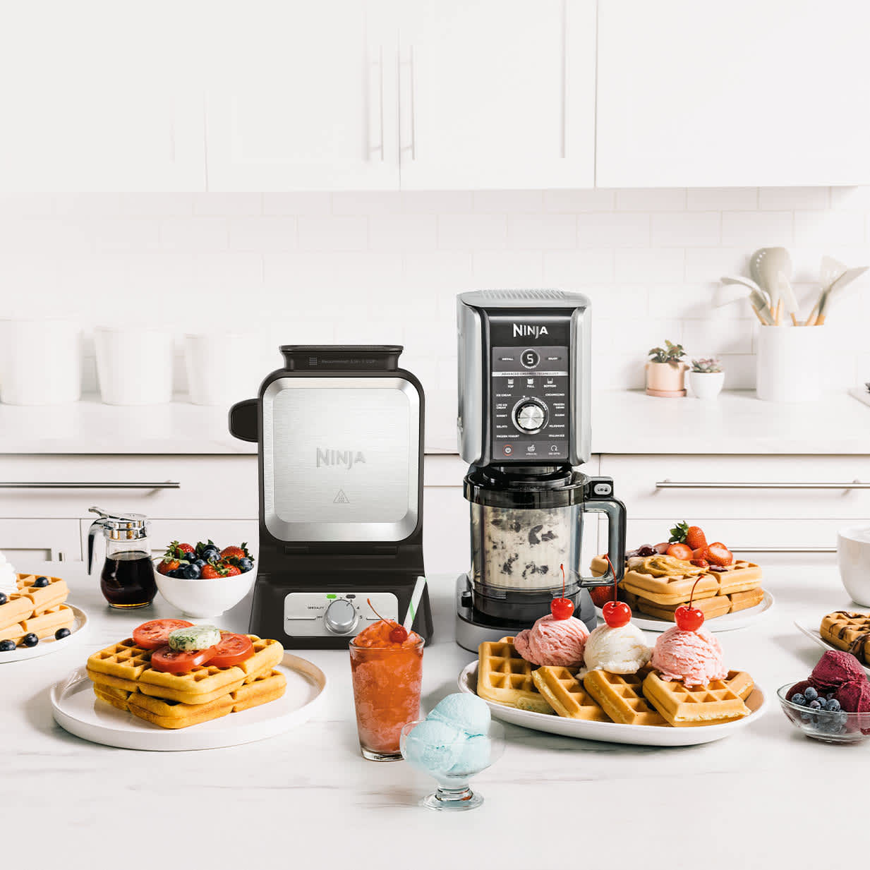 Ninja&reg; CREAMi&reg; Deluxe 11-in-1 Frozen Treat Maker & Waffle Maker