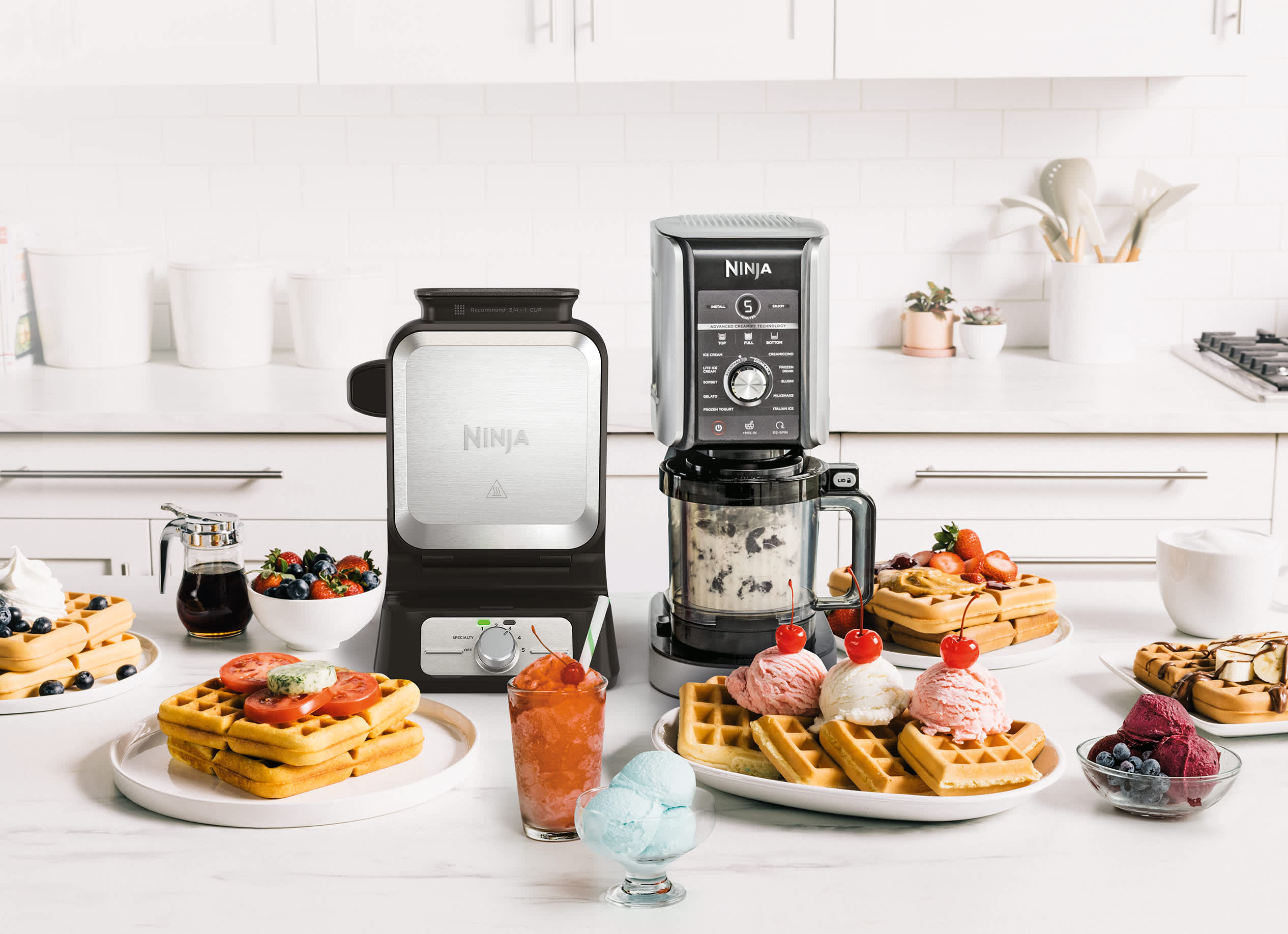 Ninja&reg; CREAMi&reg; Deluxe 11-in-1 Frozen Treat Maker & Waffle Maker