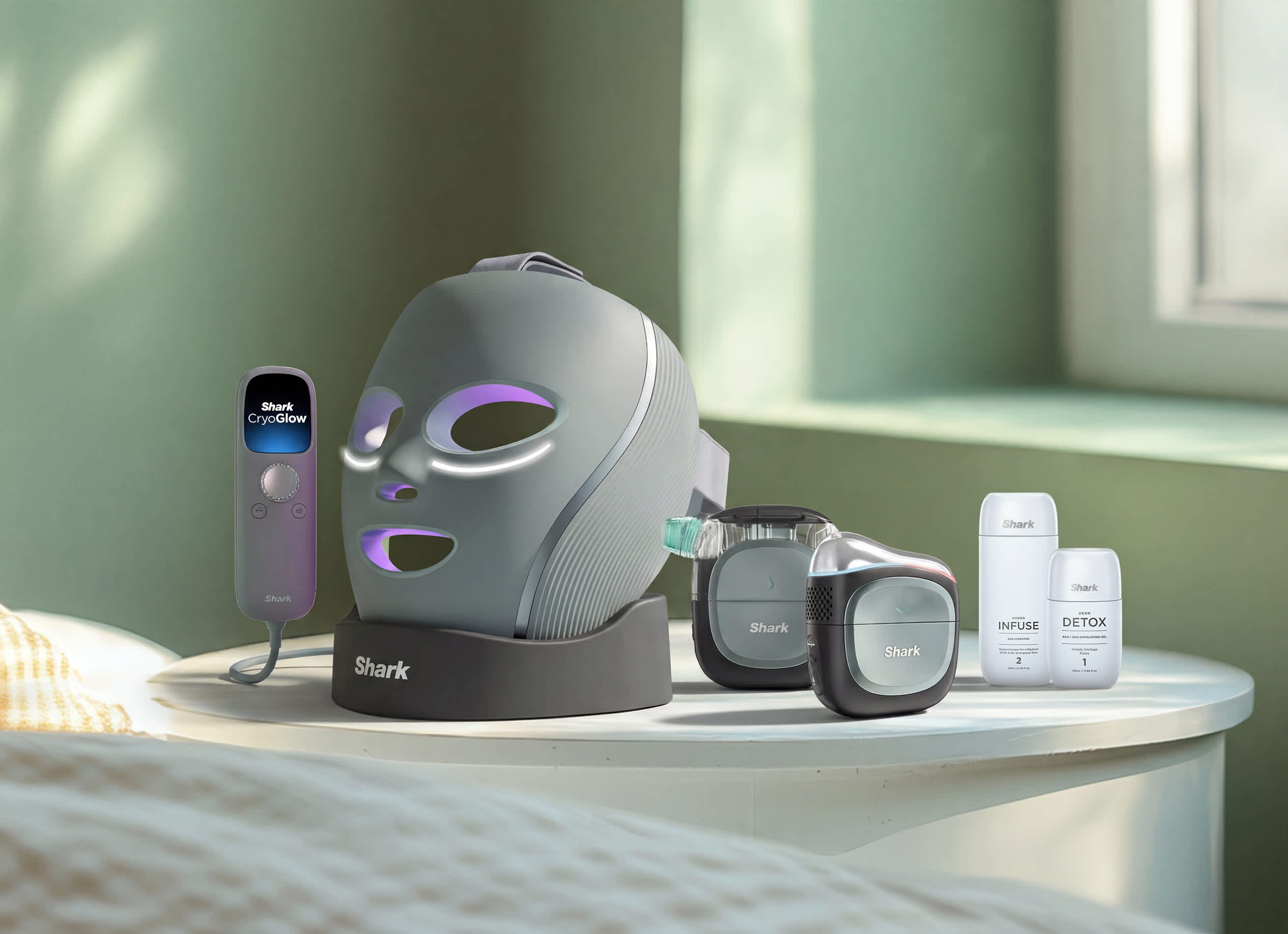 Shark&trade; FacialPro&trade; Glow + CryoGlow&trade; Bundle - now in green