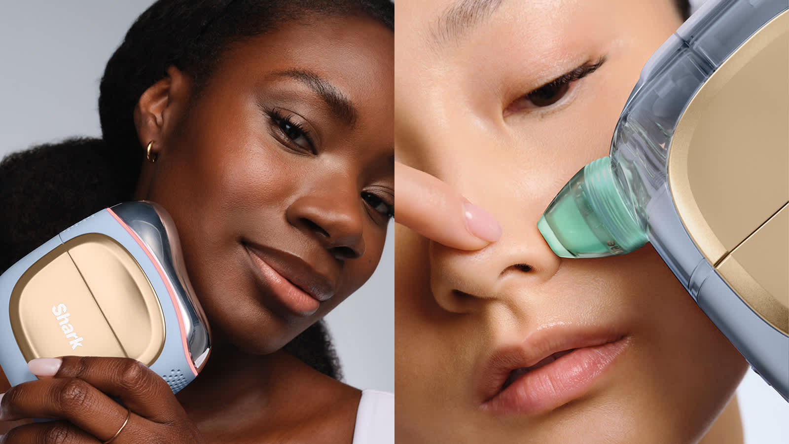 Femmes utilisant le FaciaPro Glow et Depuffi