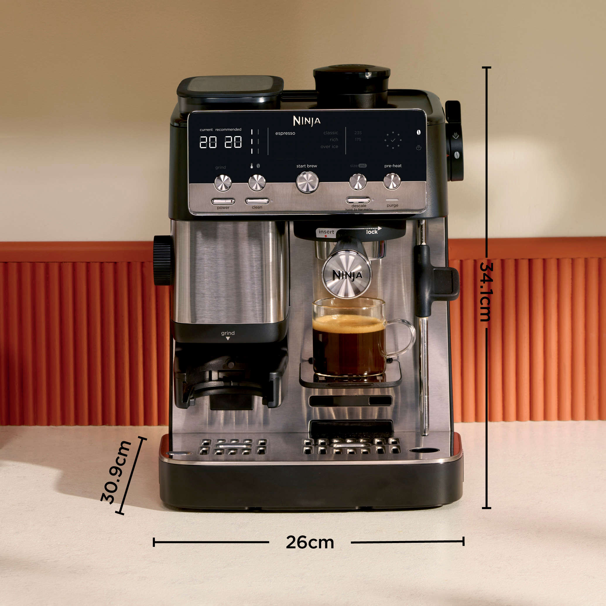 Machine &agrave; caf&eacute; semi-automatique Ninja Luxe Caf&eacute; MINI 