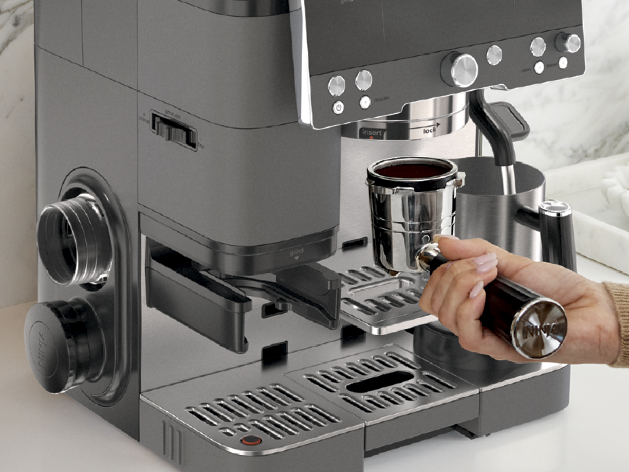 ☆☆ Barista ☆☆ Breville Barista Express Impress Espresso Machine *SEA SALT