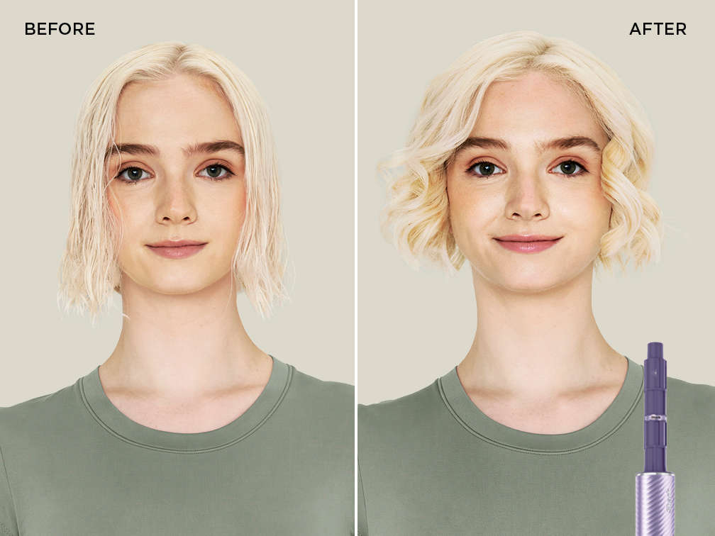 Short hair. Full curl.