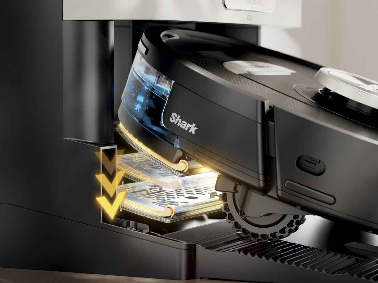 Automatic mop pickup