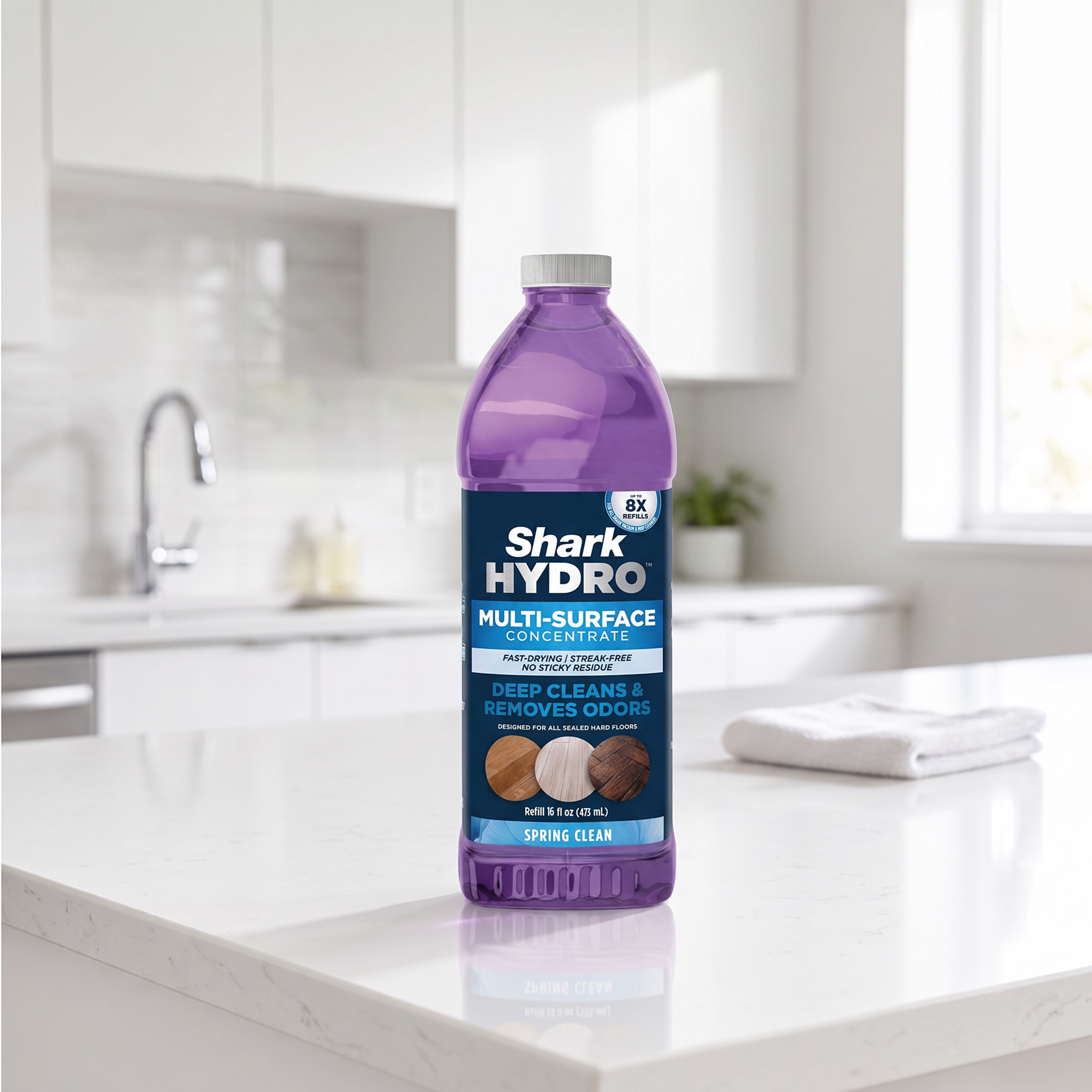 Deep cleans and removes odors