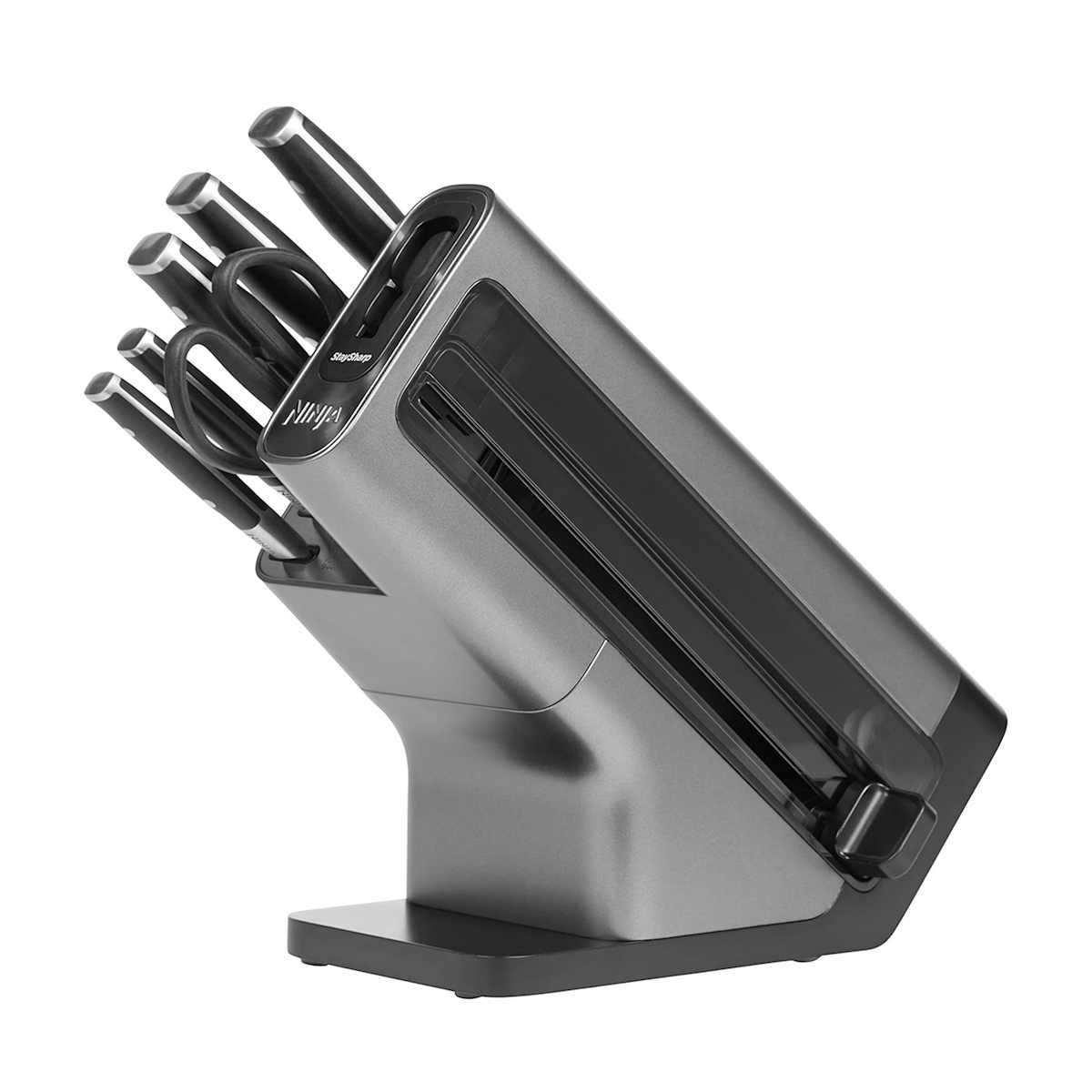 Set di coltelli Ninja StaySharp con ceppo e affilatore integrato