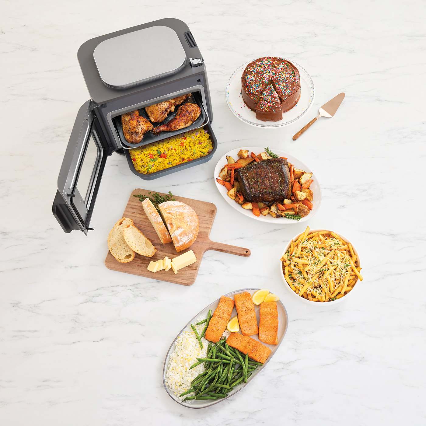 Technologie Ninja Combi (vapeur + air fryer)