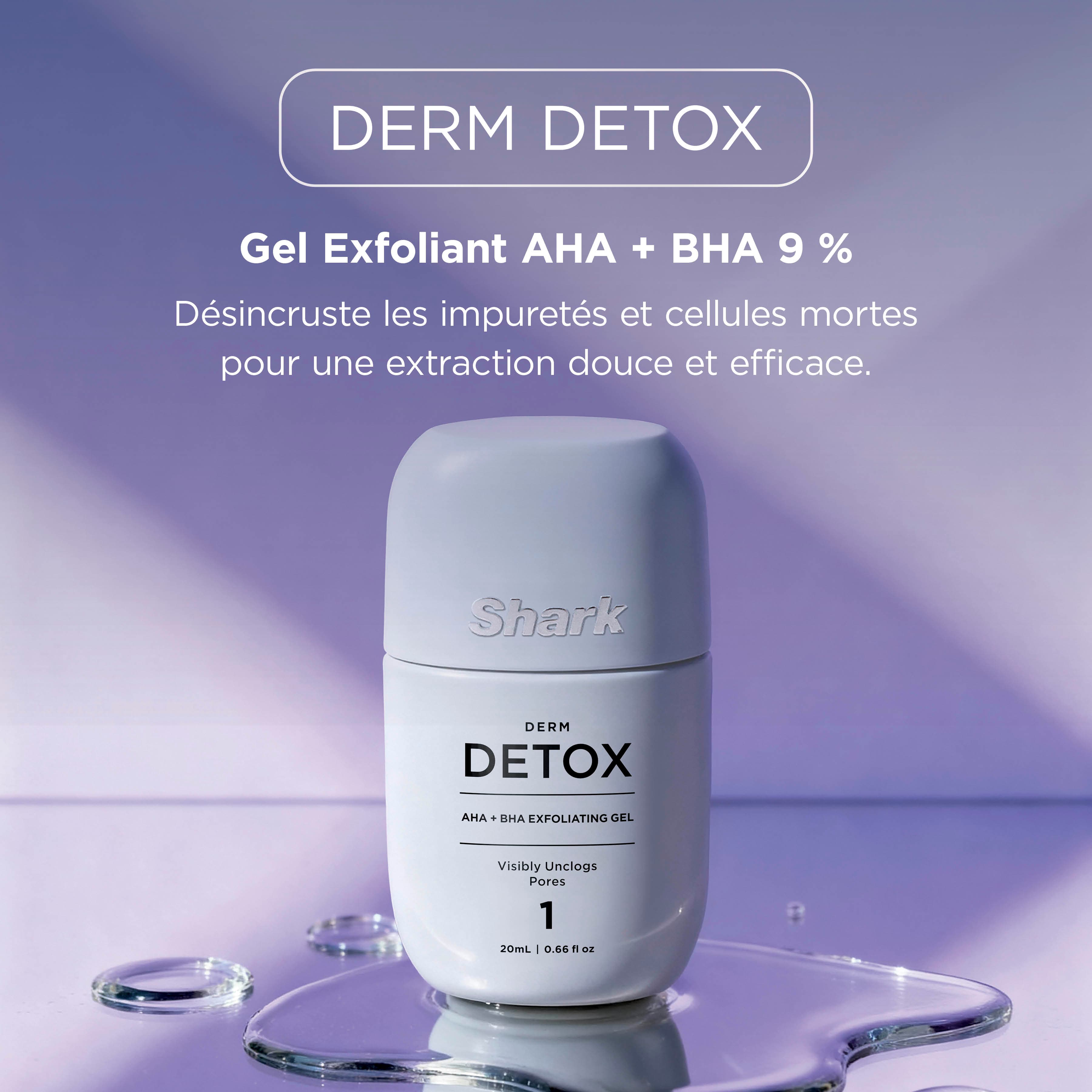 Appareil de soin du visage hydrofacial à domicile Shark FacialPro Glow + DePuffi - Noir profond