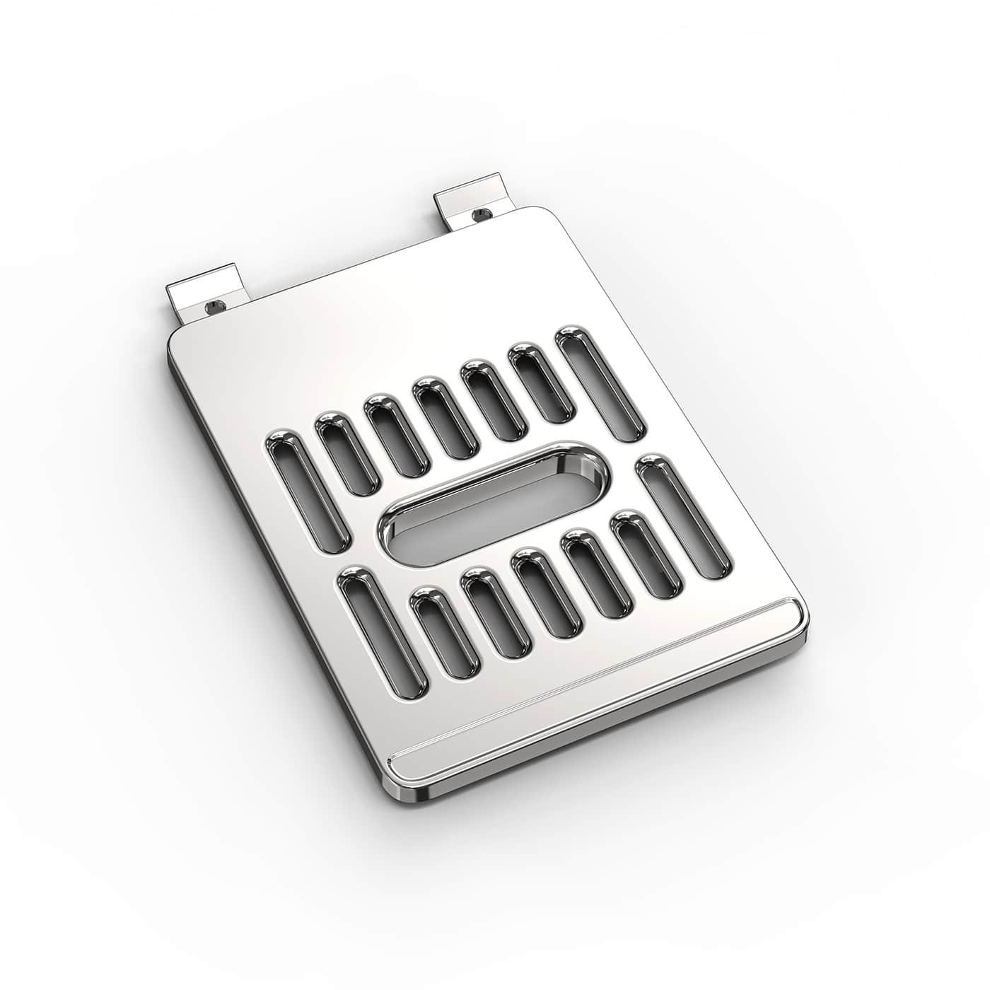 Permet de maintenir votre contenant à 3 niveaux différents pour minimiser les gouttes et les éclaboussures