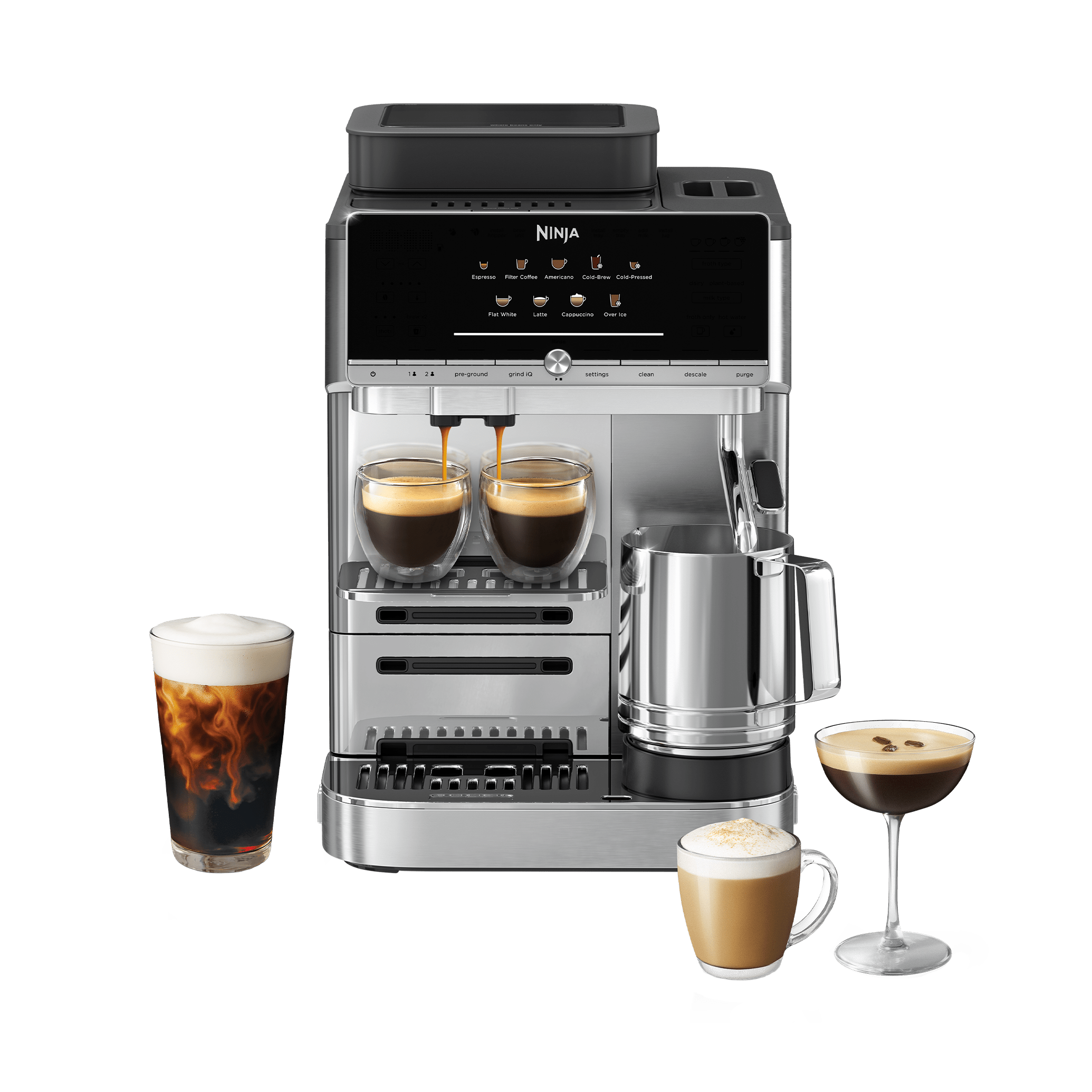 Ninja AutoBarista Automatic Espresso Machine AE1001UK exact Ninja or Shark UK product configuration