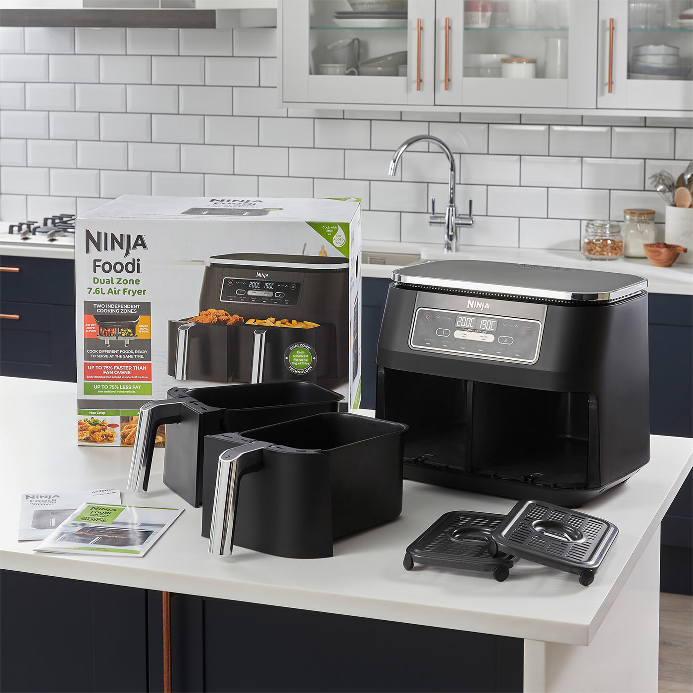 Ninja Foodi Dual Zone AF300UK 7.6L thumbnail 2