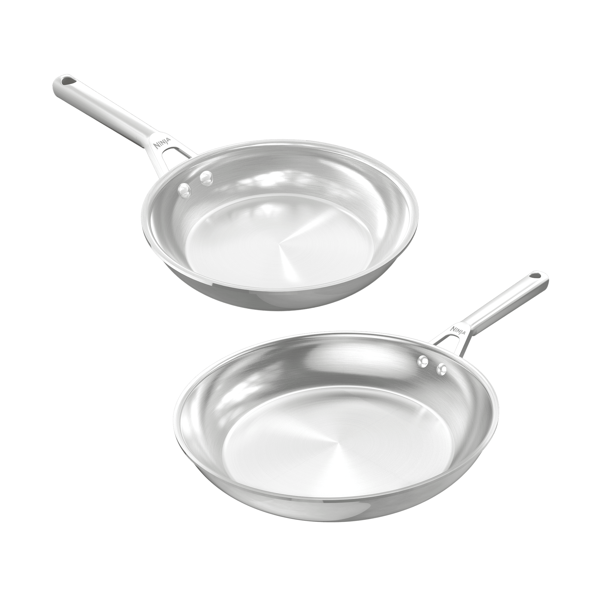 Ninja EverClad Stainless Steel 2-Piece Frying Pan Set C92000EUI