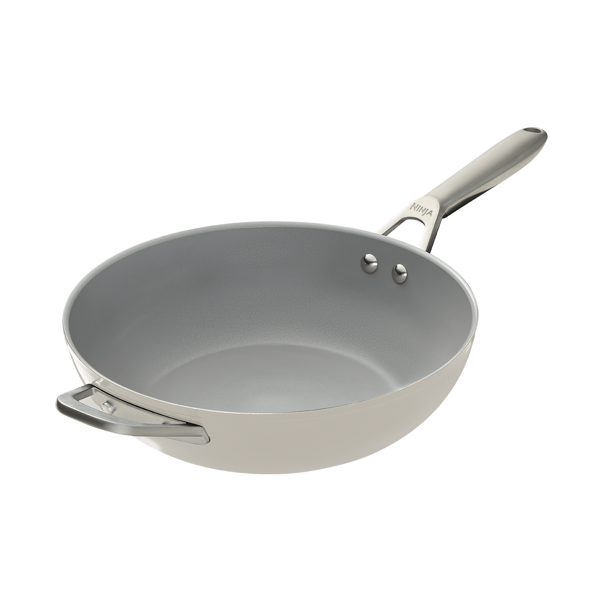 Ninja Ceramic Pro 28cm Wok – Stone CW30928EUIST | SharkNinja UK