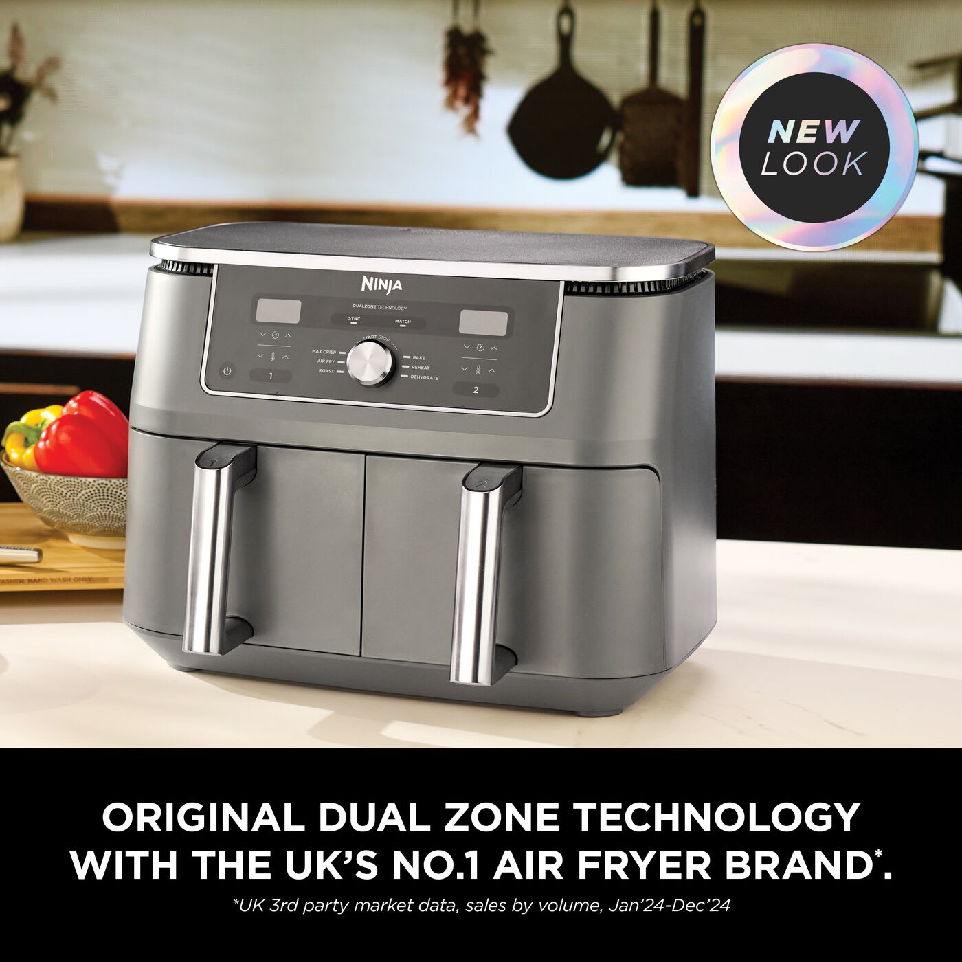 9/4◆U-Mi◆Bジュエルdas×2 Ninja Dual Zone Air Fryer 9.5L, 6-in-1 | DZ400UK